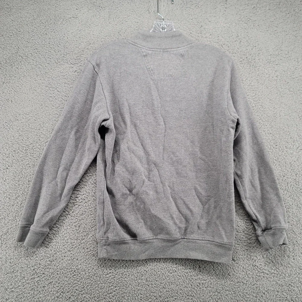 Covington sweater Men's Small button up mock neck pull over sweater‎ ribbed gray